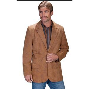 Vintage Scully Men’s Western Style Suede Leather Sportscoat Blazer Size 42